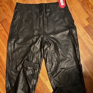 Spanx Faux Leather Joggers